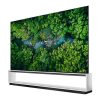 نمای زیبای تلویزیون ال جی 88 اینچ مدل 88ZX از زاویه راست