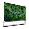 طراحی زیبای تلویزیون ال جی 88 اینچ مدل 88ZX از زاویه چپ